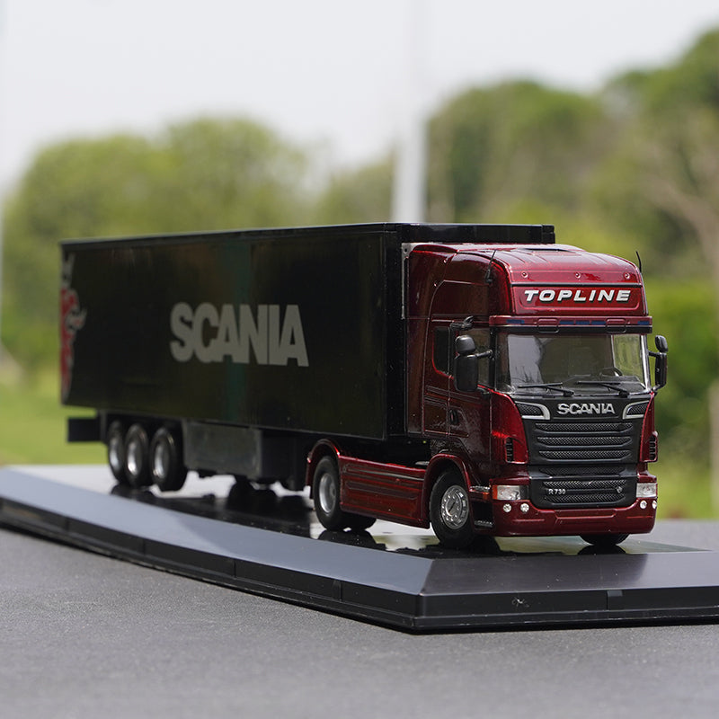 Original factory Diecast 1:50 SCANIA truck model alloy SCANIA R730 semi container European truck model for gift