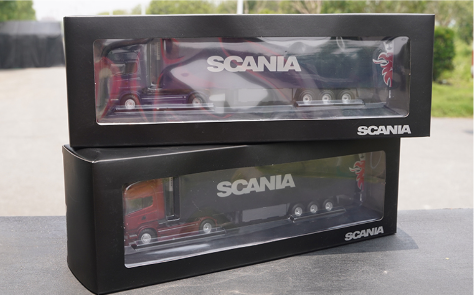 Original factory Diecast 1:50 SCANIA truck model alloy SCANIA R730 semi container European truck model for gift