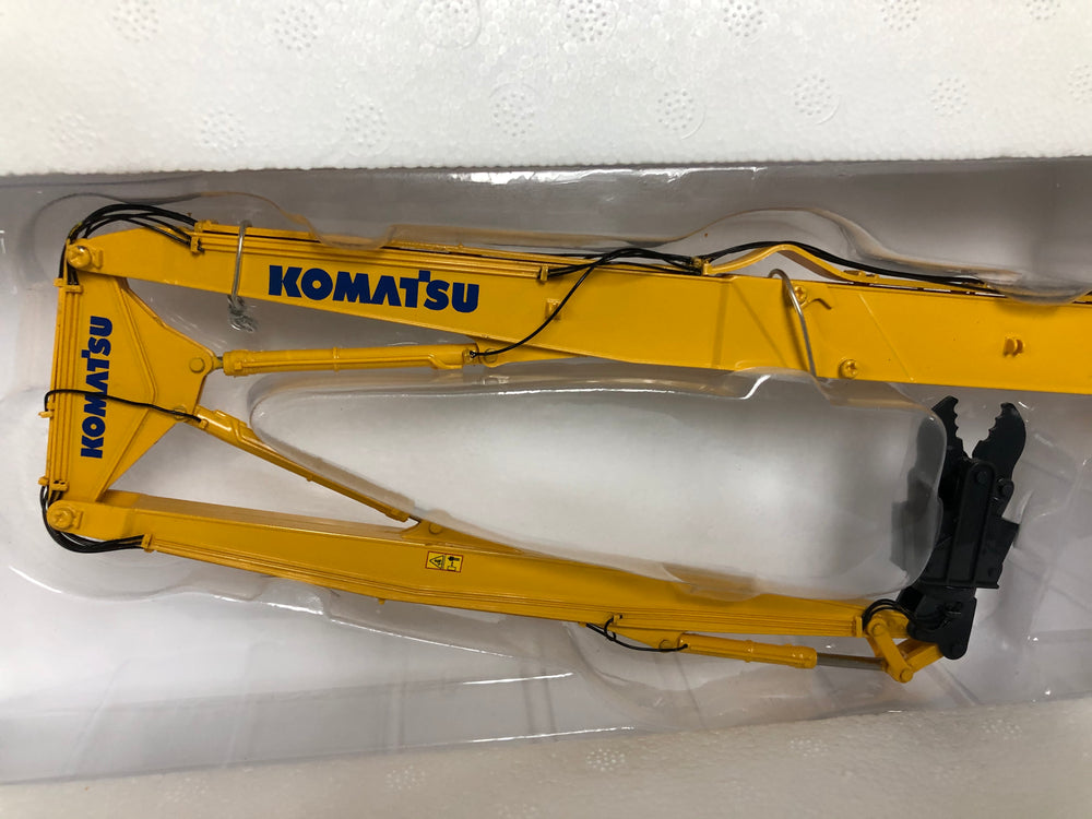 1:50 UH8011 KOMATSU PC450LC Building Dismantling pliers dismantling machine scale excavator model with extended arm