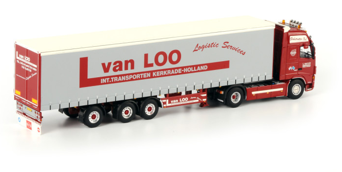 WSI 1:50 VOLVO FH 12 Volvo container Truck trailer alloy model 9673  Wan Loo 1/50 DIECAST MODEL TRUCK