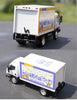 Original factory 1:53 General Model Mitsu bishi FUSO Diecast HK light truck advertising alloy van truck model for gift