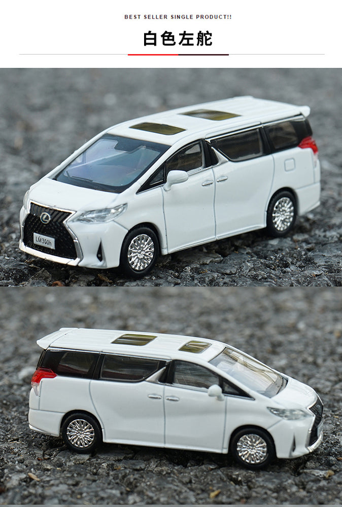 Original factory 1:64 Lexus DCT LM300 diecast Nanny car model small scale alloy commercial MPV toy model