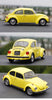 Original factory 1:18 NOREV VW 1973 1303  Beetle orange diecast vintage car model for gift, collection, promotion
