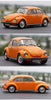 Original factory 1:18 NOREV VW 1973 1303  Beetle orange diecast vintage car model for gift, collection, promotion