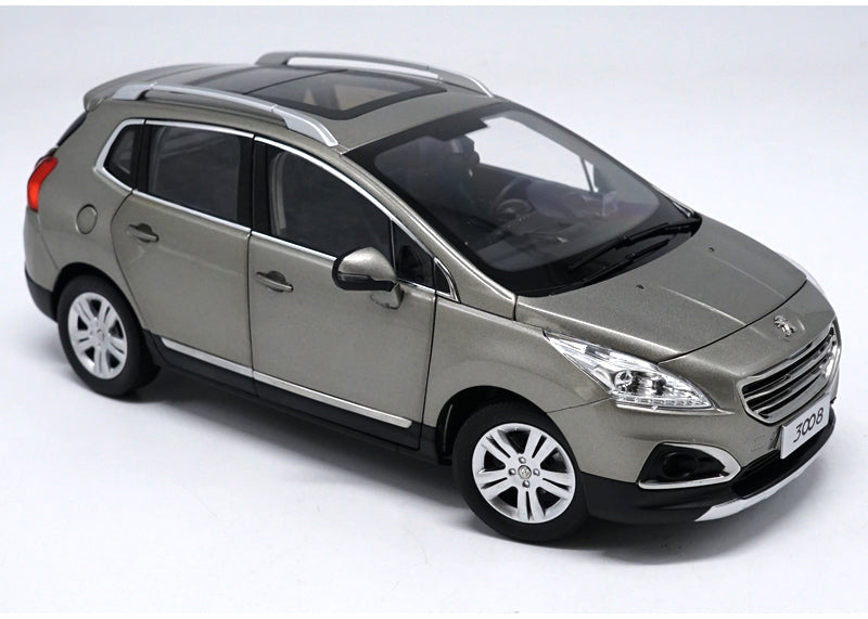 Original factory authentic 1:18 3008 PEUGEOT SUV diecast car model with small gift