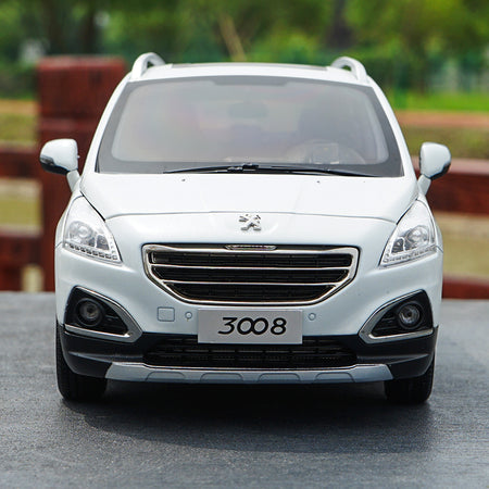 Original factory authentic 1:18 3008 PEUGEOT SUV diecast car model with small gift