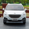 Original factory authentic 1:18 3008 PEUGEOT SUV diecast car model with small gift