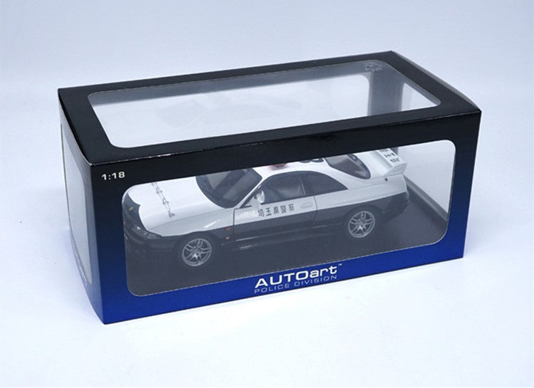 Original factory authentic 1:18 AUTOart Nissan GT-R R33 police car mod ...