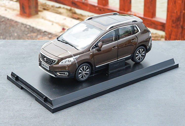 Original factory authentic 1:18 Dongfeng Peugeot New 3008 2016 version alloy vehicle diecast car models with small gift