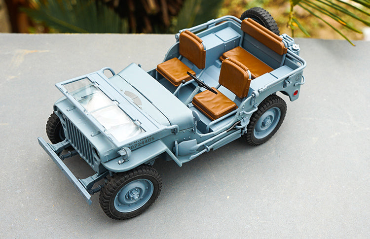 1:18 FX series Military jeep WWII Second World War Classic jeep car models for gift, collection