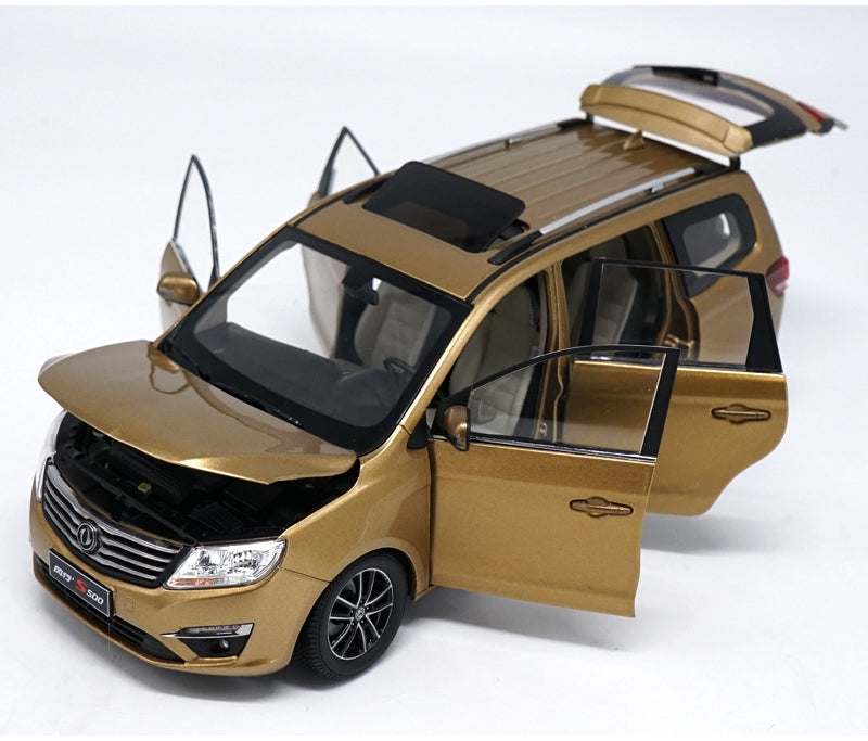 Original Factory authentic 1:18 Fxauto S500 MPV diecast metal SUV car model with small gift