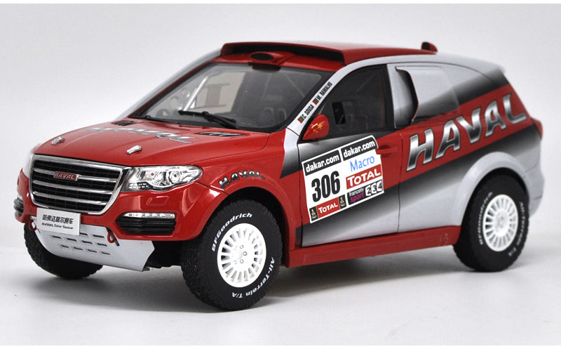 Original factory authentic 1:18 HAVAL racing car model Dakar rally car SUV diecast car model with small gift