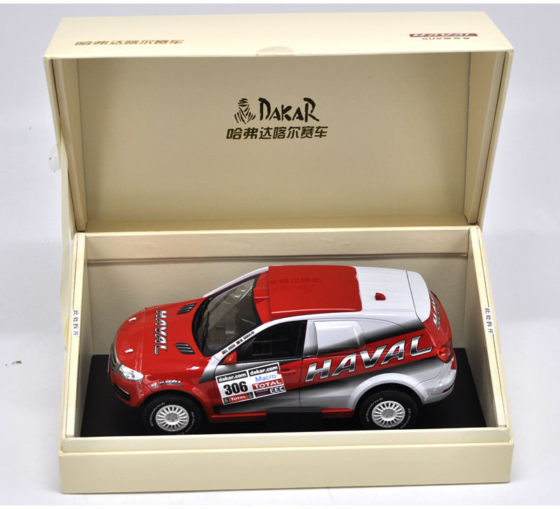 Original factory authentic 1:18 HAVAL racing car model Dakar rally car SUV diecast car model with small gift