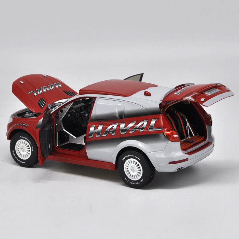 Original factory authentic 1:18 HAVAL racing car model Dakar rally car SUV diecast car model with small gift