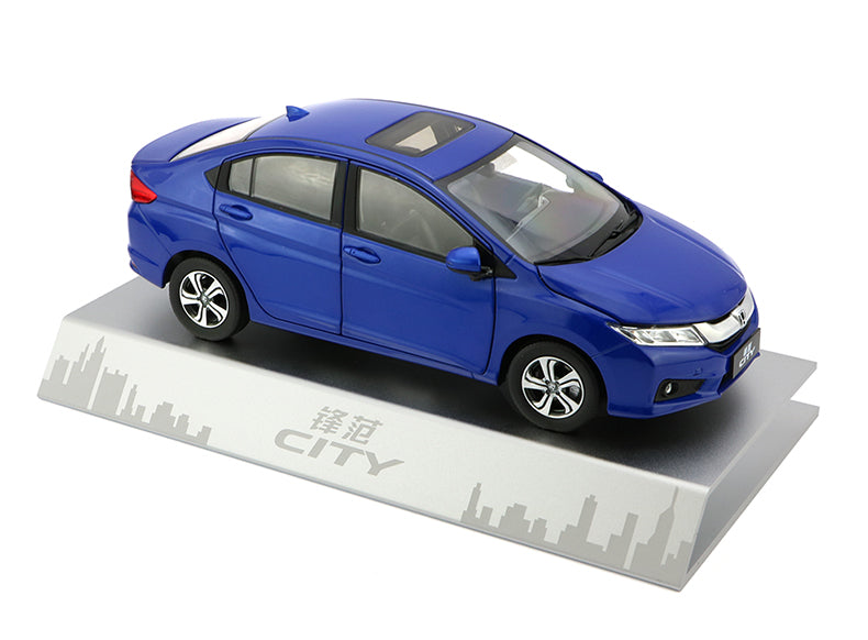 Original factory authentic 1:18 HONDA CITY 2015 version diecast car model with small gift