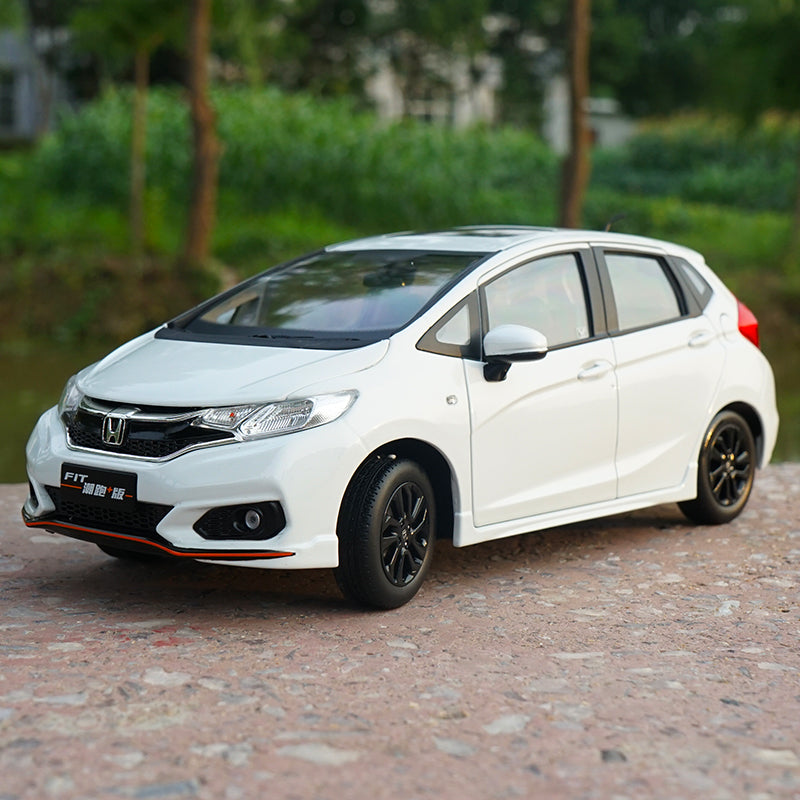 Original factory authentic 1 18 Honda FIT 2018 sport Jazz blue green h Classic Models Wholesale Store