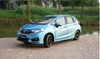 Original factory authentic 1:18 Honda FIT 2018 sport Jazz blue/green hatchback diecast car model for gift, toys, collection