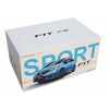 Original factory authentic 1:18 Honda FIT 2018 sport Jazz blue/green hatchback diecast car model for gift, toys, collection