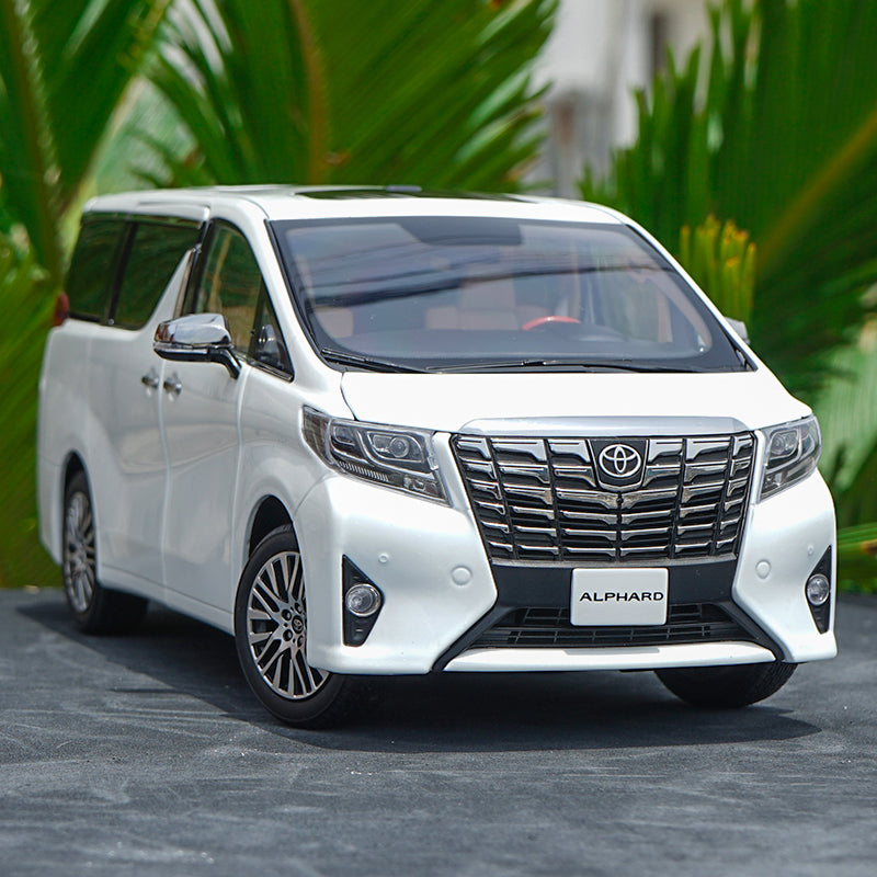 1:18 Keng Fai Toyota Alphard Black/white LEFT/ Right drive export version MPV 1/18 model car