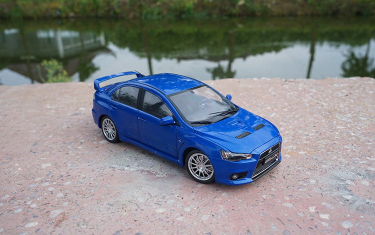 Original factory authentic 1:18 MITSUBISHI LANCER evolution X 10 X diecast metal scale models for gift, collection, toys