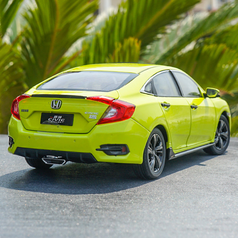 1/18 NEW 2019 Honda Civic (Yellow / Green) Lancer-Evolution Diecast Car Model