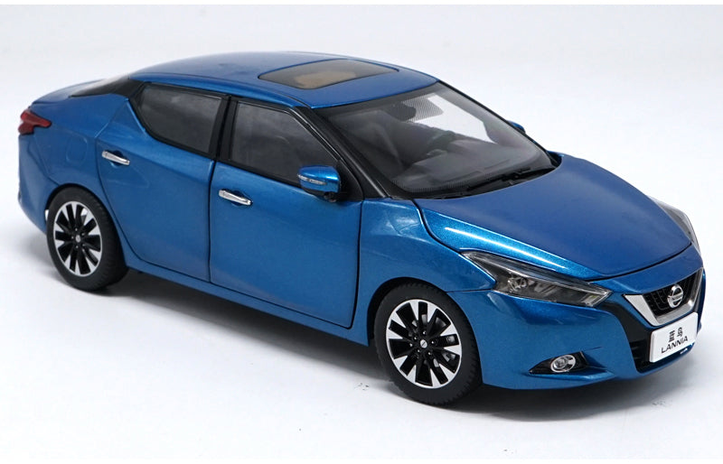 Original factory authentic 1:18 NISSAN LANNIA 2015 version diecast car model with small gift