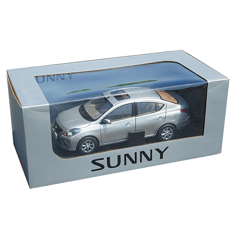 Original factory authentic Minichamps 1:18 Nissan Sunny diecast car model with small gift