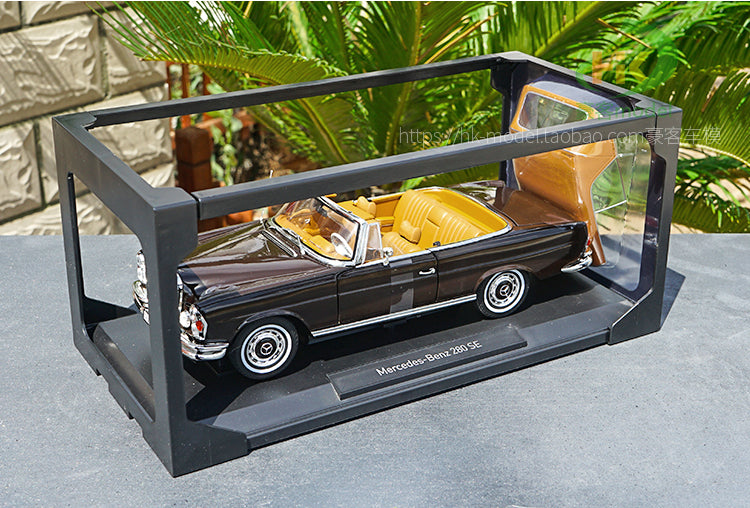 1/18 Norev Mercedes-Benz MB 280 SE 280SE  Cabriolet (1969) (Black) Diecast Car Model with small gift