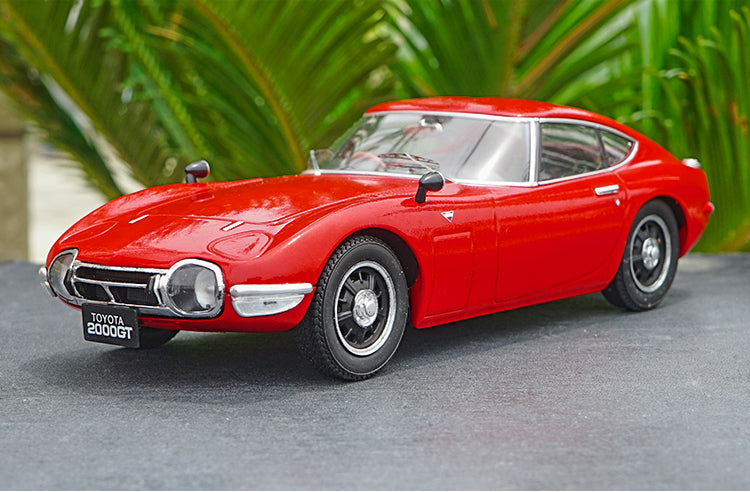 1:18 Triple 9 1967 Toyota 2000 GT Gloss Red Color metal car model