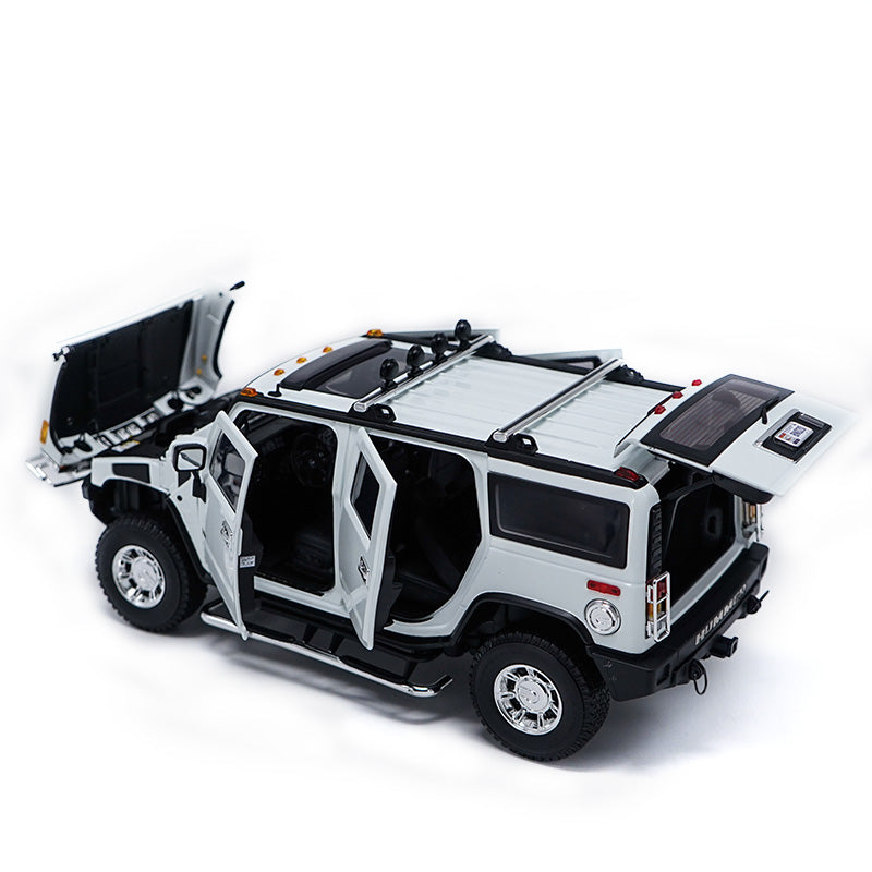 Original factory authentic 1:18 metal H2 SUV Hummer Highway 61 diecast car model with small gift