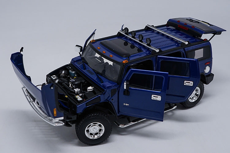 Original factory authentic 1:18 metal H2 SUV Hummer Highway 61 diecast car model with small gift