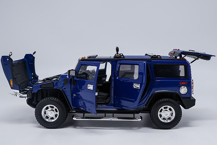 Original factory authentic 1:18 metal H2 SUV Hummer Highway 61 diecast car model with small gift