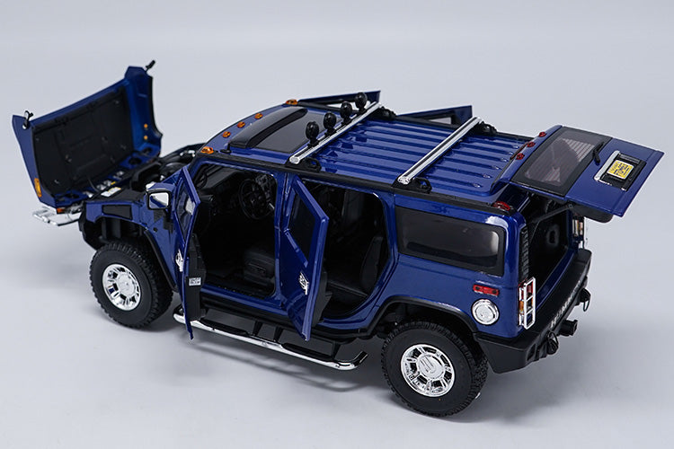 Original factory authentic 1:18 metal H2 SUV Hummer Highway 61 diecast car model with small gift