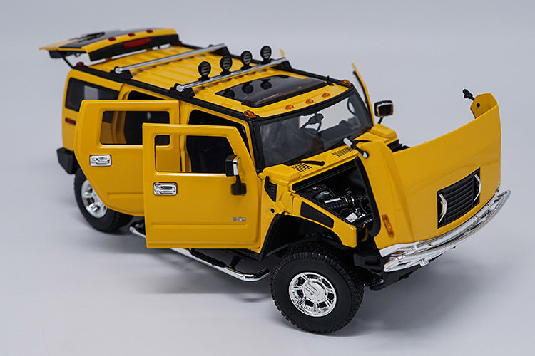 Original factory authentic 1:18 metal H2 SUV Hummer Highway 61 diecast car model with small gift