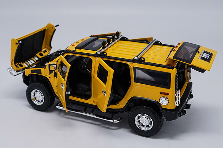 Original factory authentic 1:18 metal H2 SUV Hummer Highway 61 diecast car model with small gift