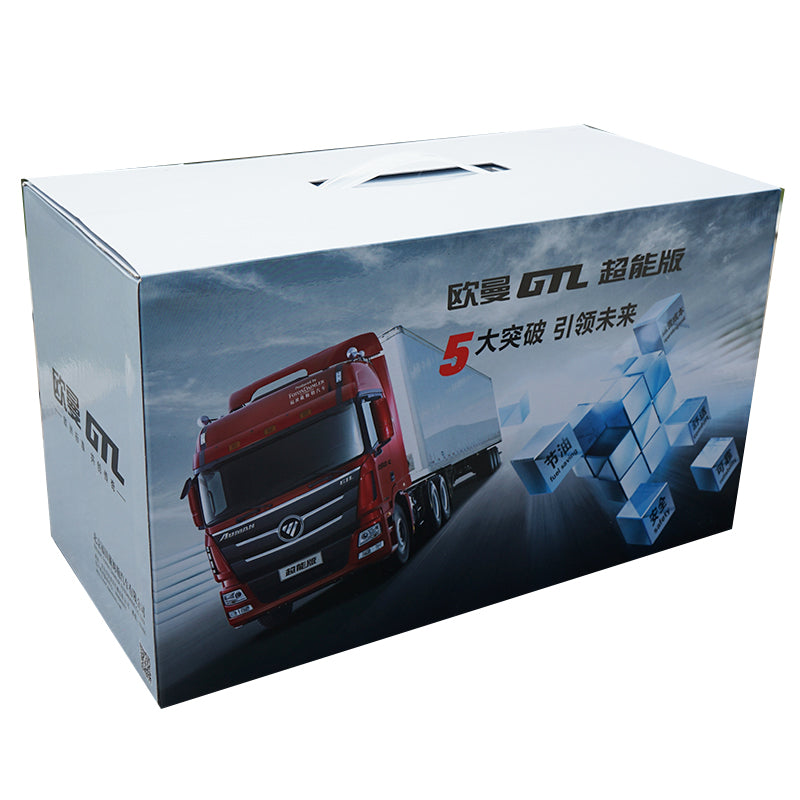 1:24 China Futon auman GTL tractor Daimler super tractor truck model(Blue/Red/white tractor model) with small gift