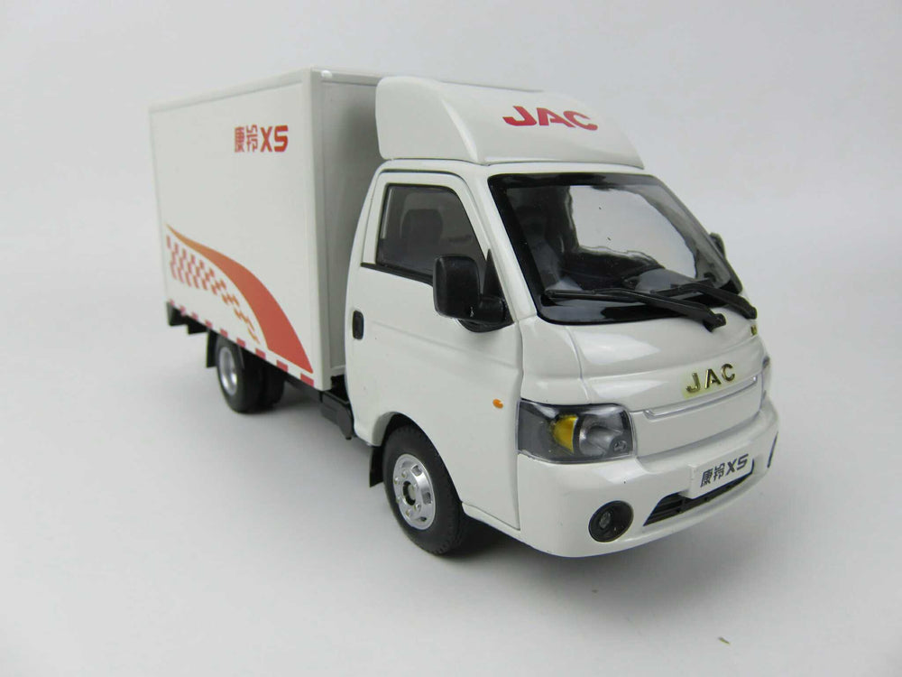Original factory authentic 1/24 China JAC Kangling X5 Light truck MODEL, metal van truck model with small gift