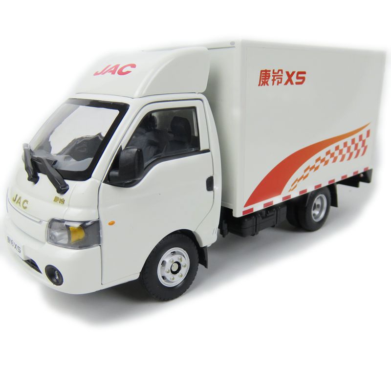 Original factory authentic 1/24 China JAC Kangling X5 Light truck MODEL, metal van truck model with small gift