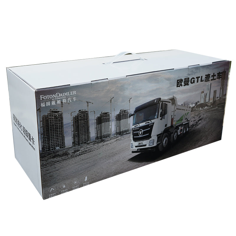 1:24 Diecast Foton Daimler Auman GTL Dump Truck Model, 1:24