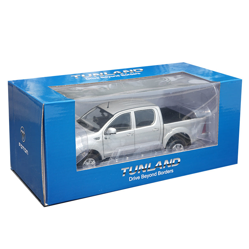 1:24 Scale silver Diecast Foton Tunland Pickup Truck Model with small gift
