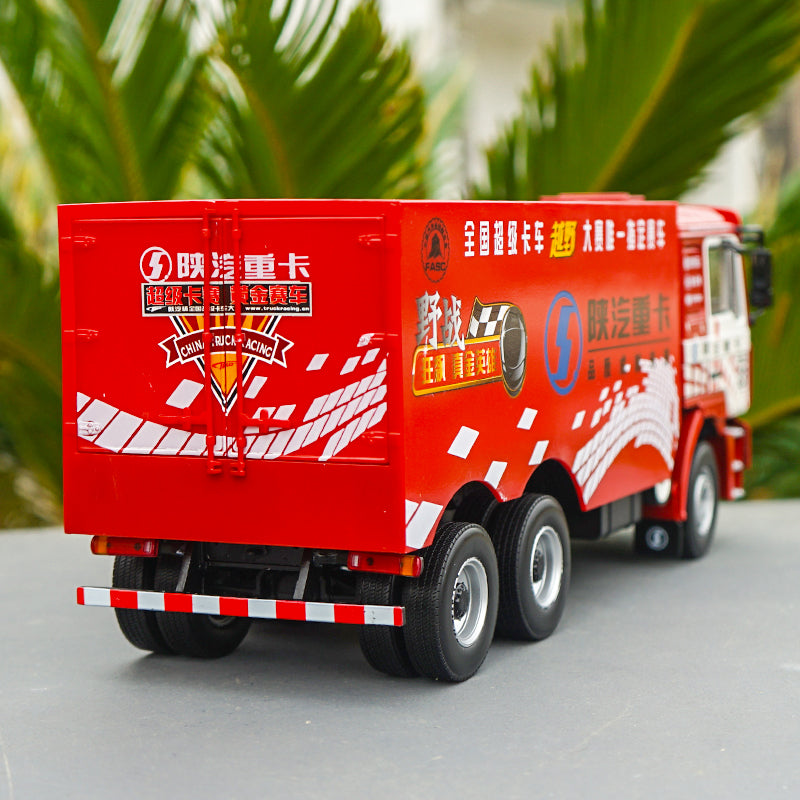 1:24 Shanqi DeLong F3000 Truck Tractor Container Diecast Model for Collection, Diecast SUV heavy truck model