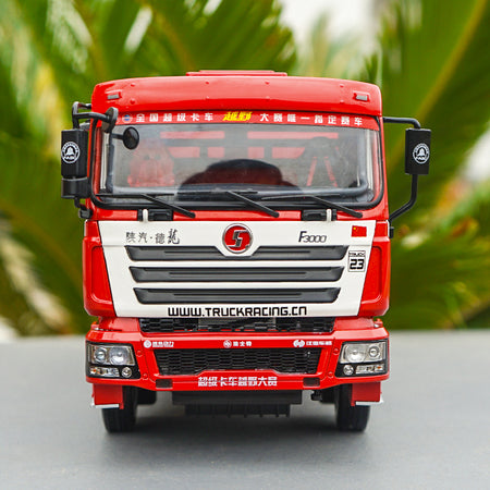 1:24 Shanqi DeLong F3000 Truck Tractor Container Diecast Model for Collection, Diecast SUV heavy truck model