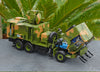 1:24 Sinotruk howo FW2 anti-aircraft fire control diecast military vehicles truck model