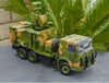 1:24 Sinotruk howo FW2 anti-aircraft fire control diecast military vehicles truck model