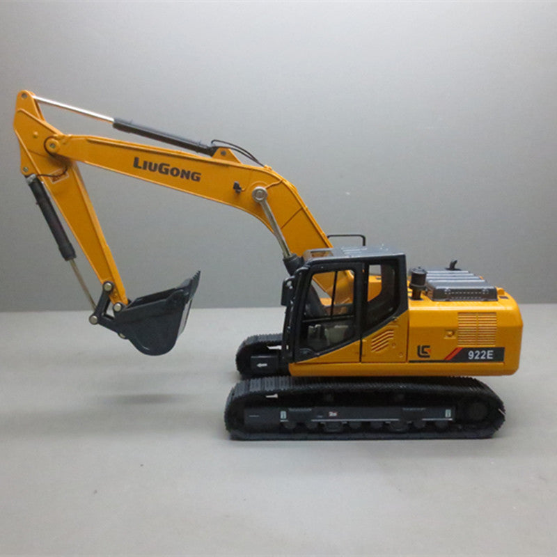 1 35 Diecast Liugong 922e Excavator Engineering Crawler Machinery Model(Yellow/Gold)