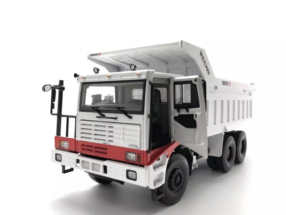 1:35 Original Weichai diesel tank 90 Yangzhou Shengda mine dump truck model for gift, collection