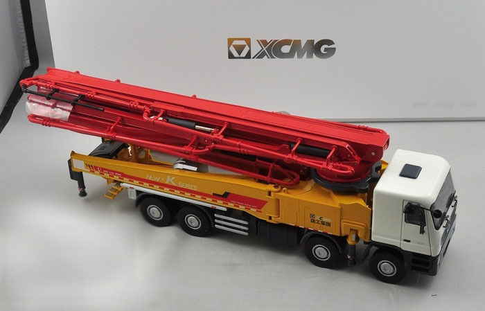 1 35 scale Model XCMG HB56K Concrete 56m Pump Truck, Mercedes-Benz Actros Die Cast Model