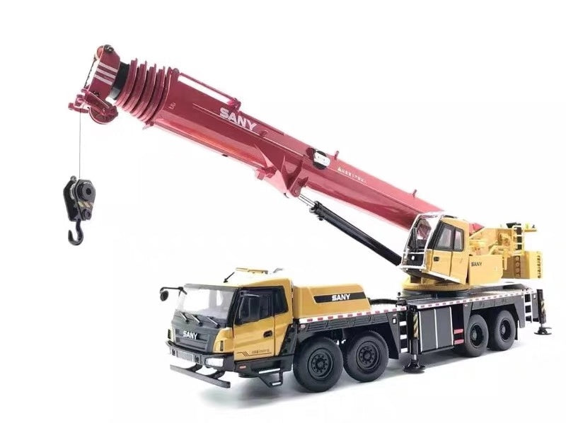 Original authentic 1:36 Large Diecast Sany STC800T 80ton Truck Crane model, Large sany 80ton truck crane model for gift