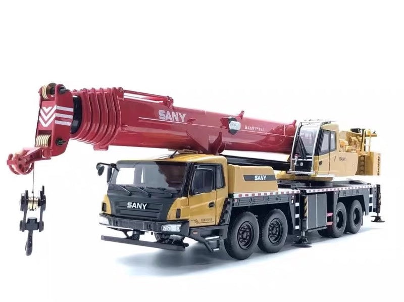 Original authentic 1:36 Large Diecast Sany STC800T 80ton Truck Crane model, Large sany 80ton truck crane model for gift