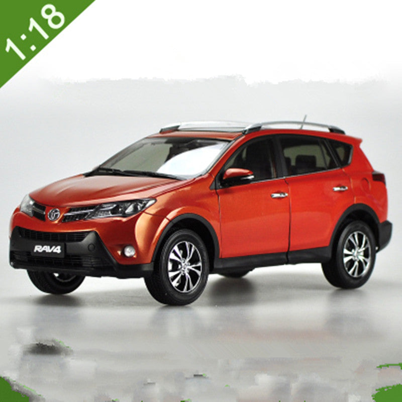 Original Authorized factory 1:18 toyota RAV4 car model, Classic New RAV4 SUV toy car Models for gift, collection